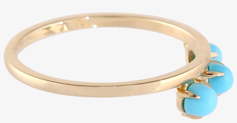Sleeping Beauty Turquoise Three-stone Ring - Bangle, transparent png download