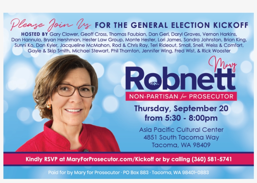 Join Mary Robnett At Her General Election Kickoff - Senior Citizen, transparent png download