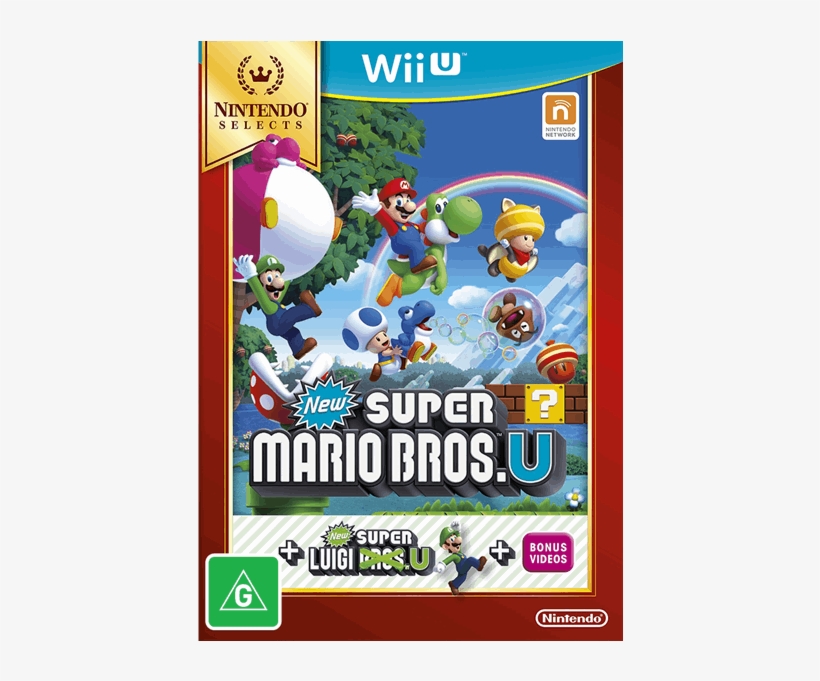 New Super Mario Bros U Super Luigi U Nintendo Selects - New Super Mario Bros U Switch, transparent png download