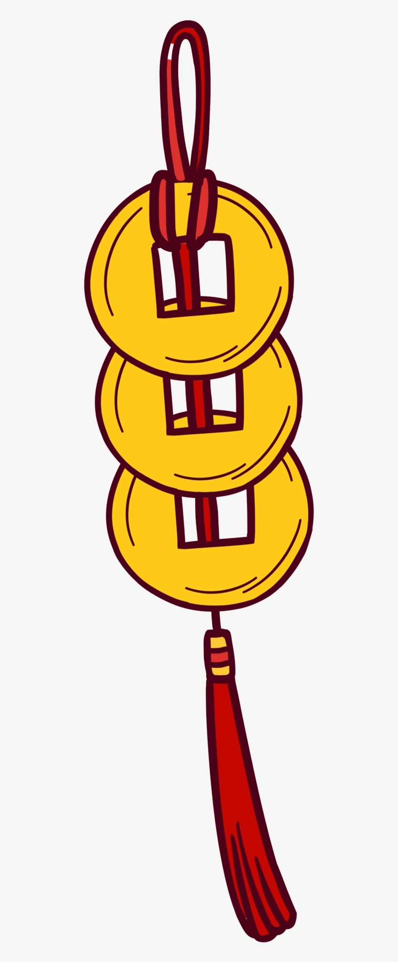 Pintado A Mano Marea Estilo Chino Monedas De Cobre, transparent png download