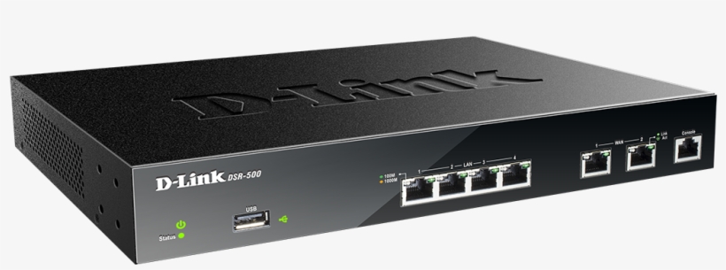 Unified Services Router 4 X Gigabit Lan, 2 X Gigabit - D Link, transparent png download