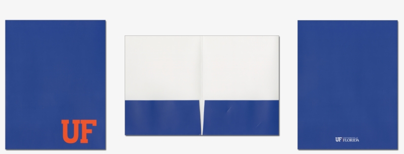 Blue Pocket Folder With Orange Uf - University Of Florida, transparent png download