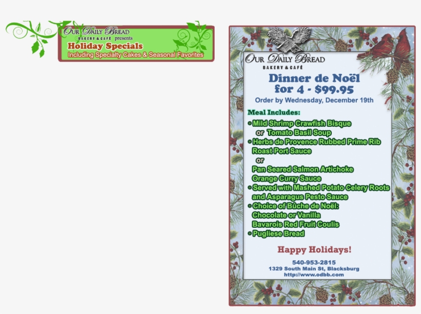 Dinner De Noel For - Tree, transparent png download