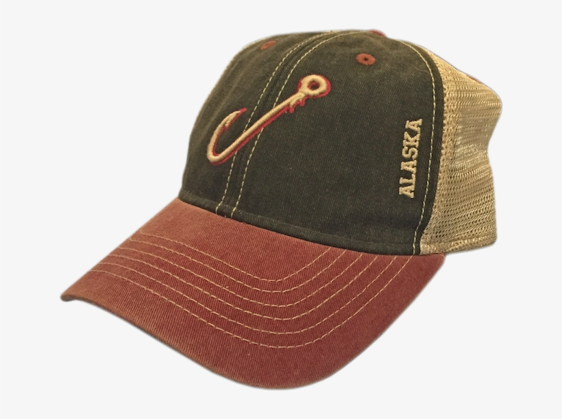 Fish Hook Trucker Baseball Hat - Baseball Cap, transparent png download