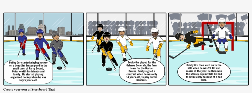 "orr, My Story" Storyboard - College Ice Hockey, transparent png download