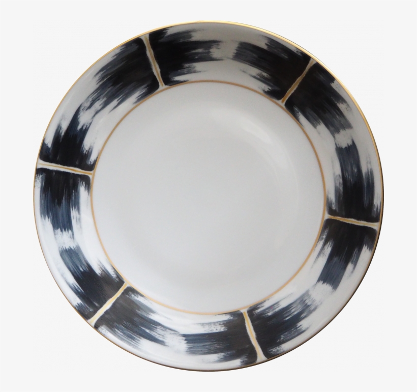 Kaleidoscope Dinner Plate Blue, Black And Gold - Plate, transparent png download