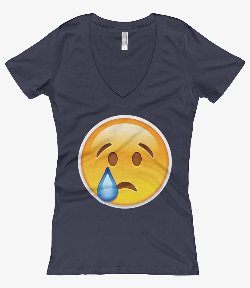 Women's Emoji V-neck - Shirt, transparent png download