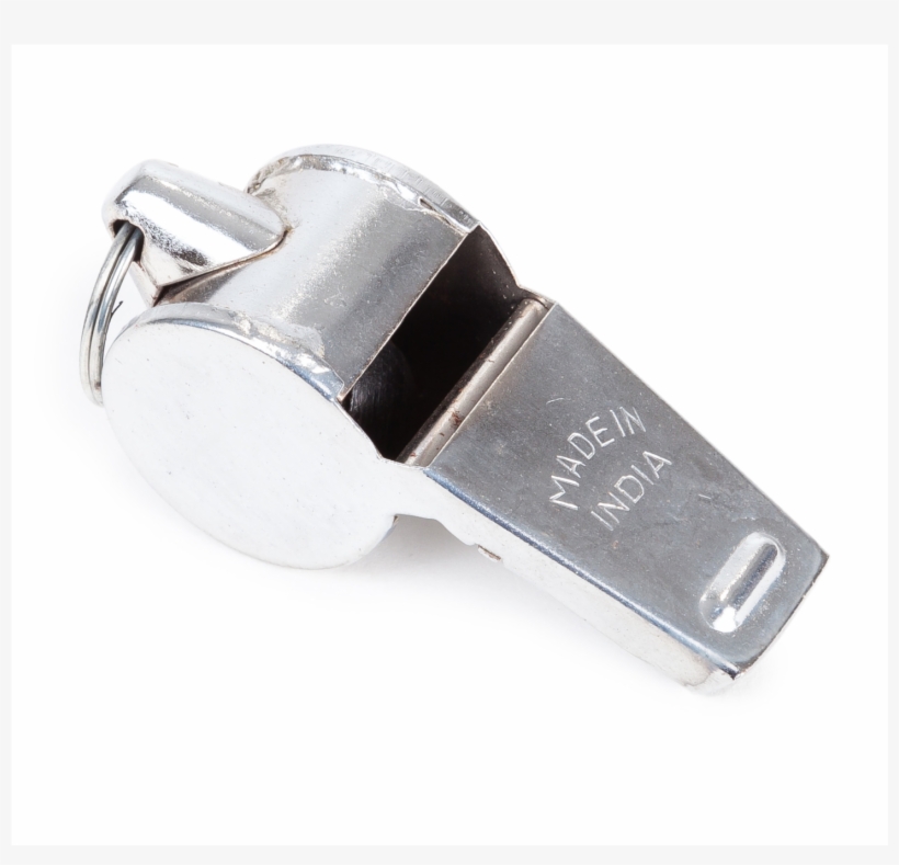 Home / Equipment / Referees / Referees Metal Whistle - Silver, transparent png download