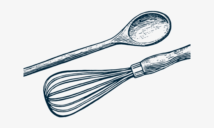 Spoon Clipart Whisk - Whisk And Spoon, transparent png download