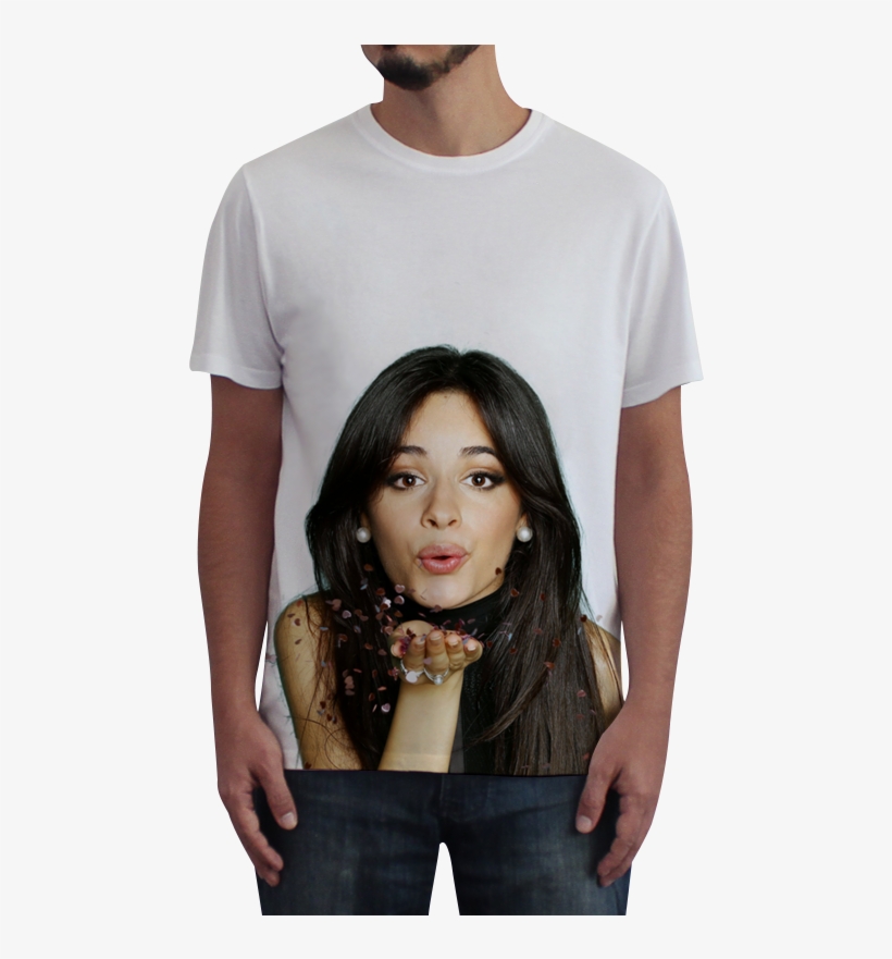 Camiseta Fullprint Camila Cabello Name De Only Love - Camila Cabello Photoshoot People, transparent png download