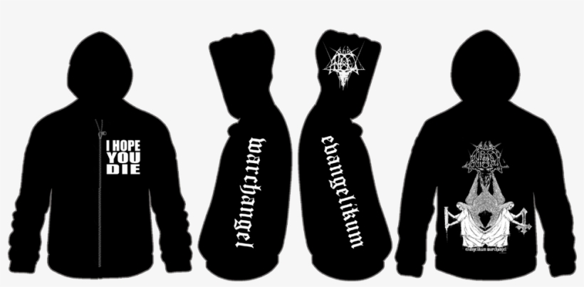 The Evangelikum Warchangel Hope You Die - Hoodie, transparent png download