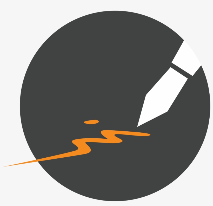 Animated Pen With Orange Ink Representing Copywriting - Ville De Saint Etienne, transparent png download