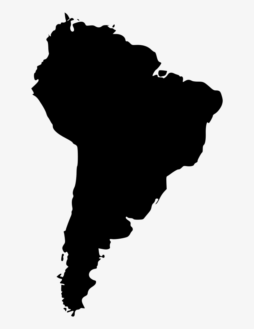 South America Comments - South America Black And White, transparent png download