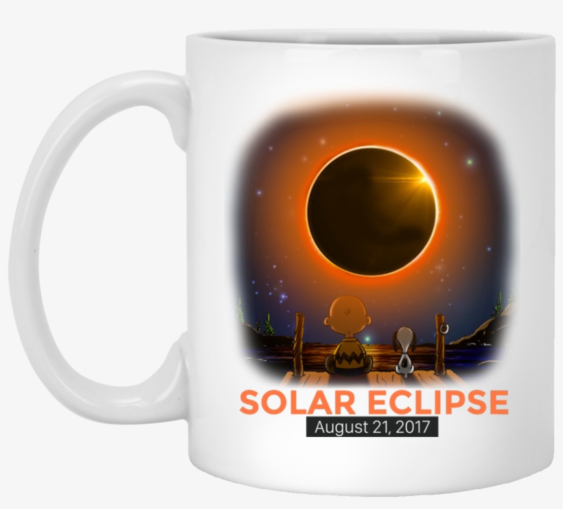 Charlie Brown And Snoopy Solar Eclipse 2017 Mug - Hello My Name Is Princess Consuela Banana Hammock, transparent png download