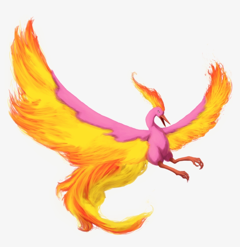 Moltres Shiny - Illustration, transparent png download