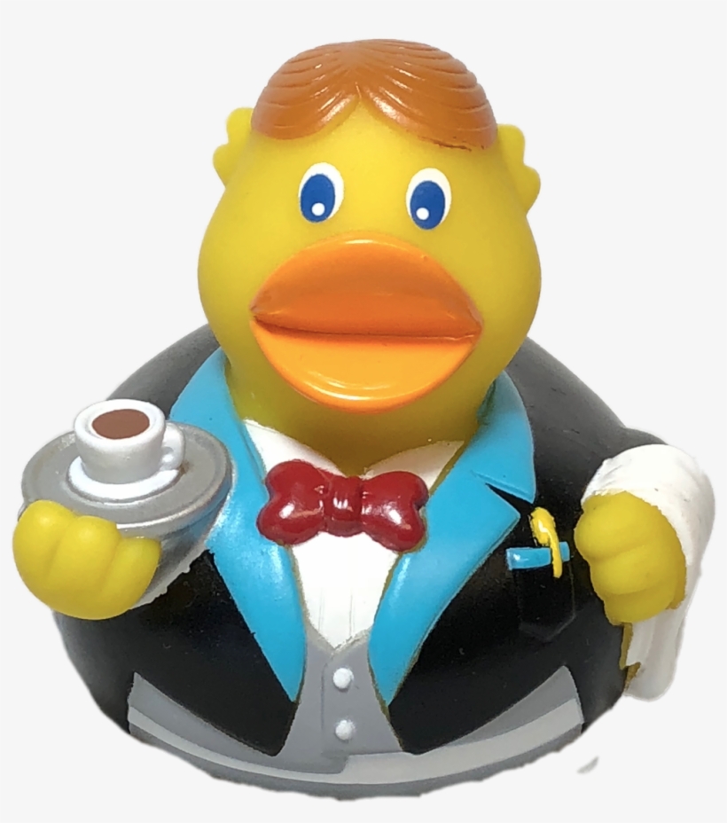Waiter Rubber Duck, transparent png download