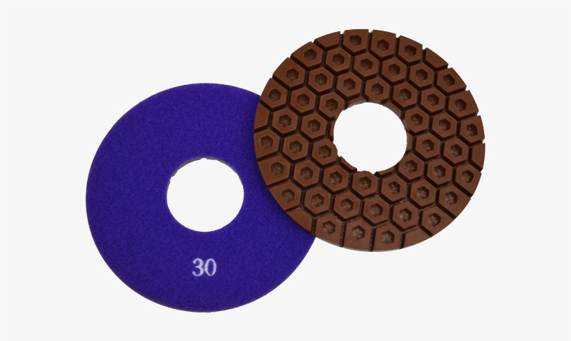 Hexagon Concrete Polishing Pad, 30 Grit - Circle, transparent png download