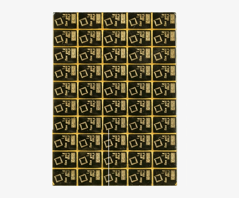 50 Gram Gold Bar - Paper Product, transparent png download