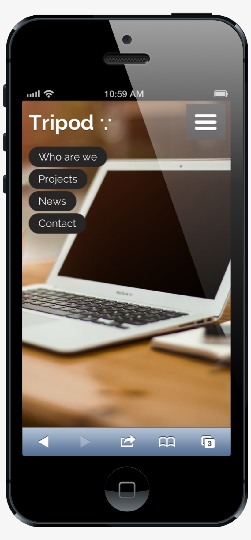 %e2%88%b5 Tripod %e2%88%b5 Responsive Preview 2x - Smartphone, transparent png download