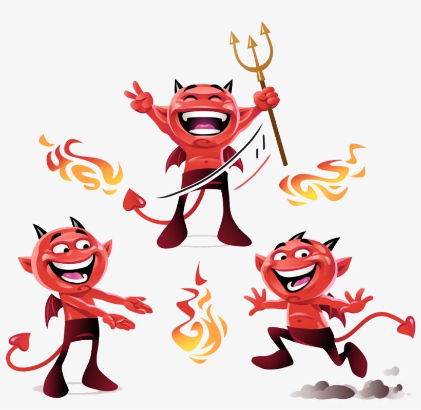 Vector Royalty Free Stock Angel Illustration Happy - Devil, transparent png download