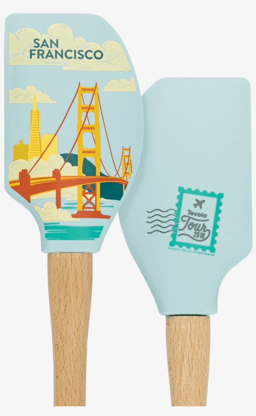 Tovolo "tour 2018" Wood Handled Silicone Spatula, transparent png download