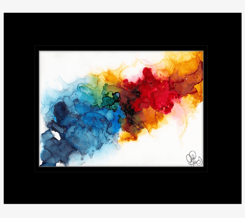 Home>fine Art Prints>april Lavely>“trippy Rainbow” - Picture Frame, transparent png download