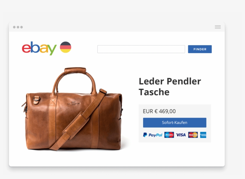 Ebay Product - Handbag, transparent png download