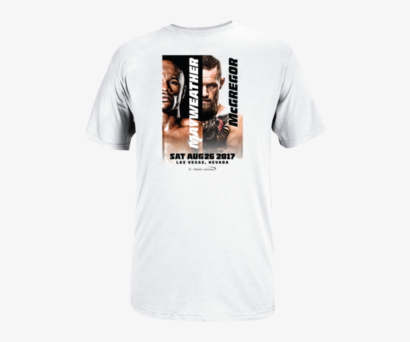 Mayweather Vs Mcgregor White Poster Art T-shirt - Active Shirt, transparent png download