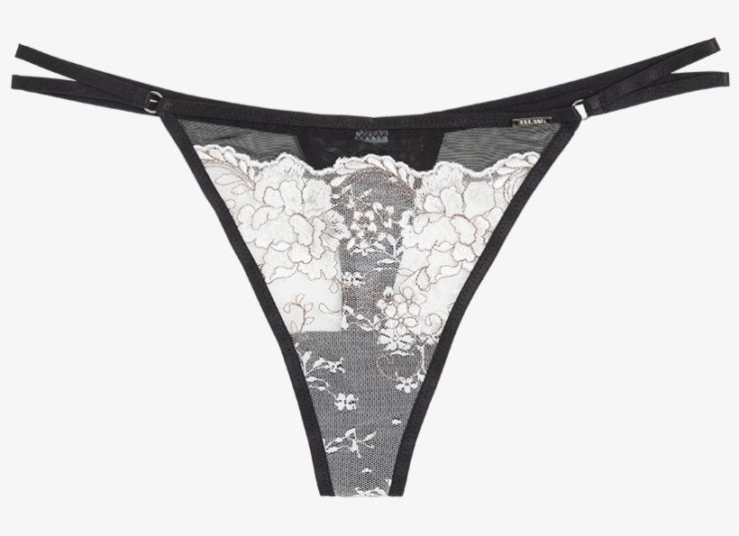 Thong Low With Lace White - Thong, transparent png download