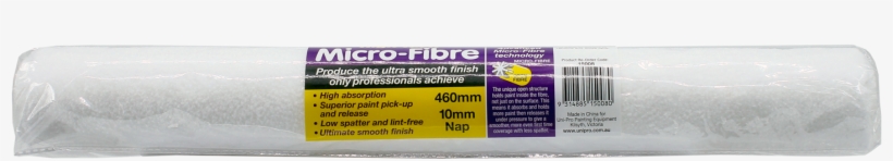 Uni-pro 460mm X 10mm Nap Microfibre Paint Roller Sleeve - Tarpaulin, transparent png download