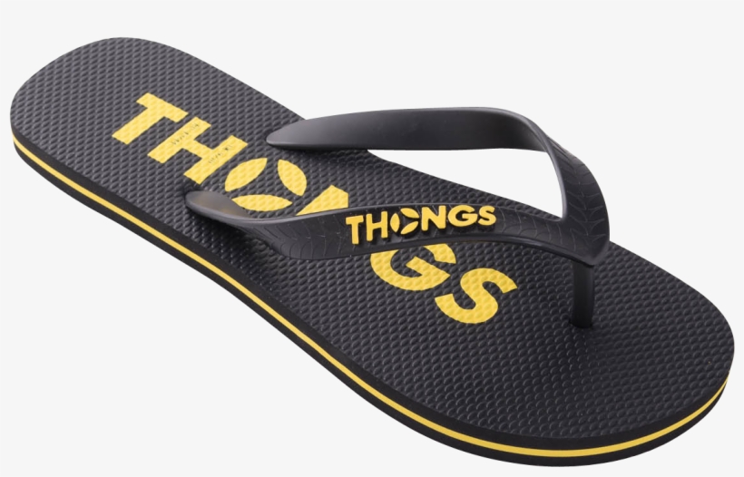 Thongs Black - Thong Flip Flops, transparent png download