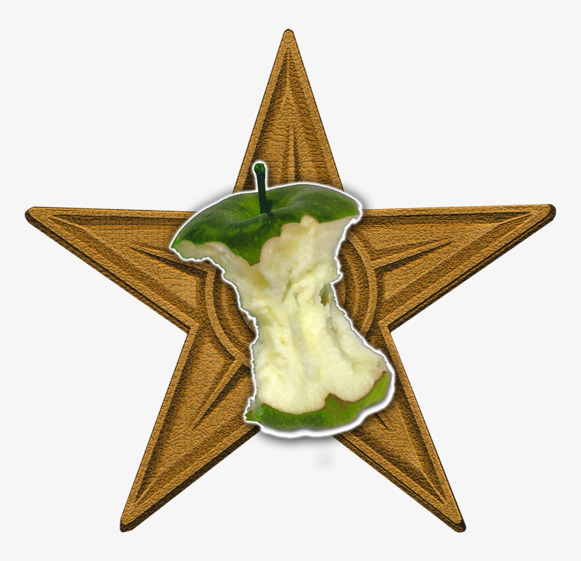 Green Apple Barnstar - Brilliant Idea, transparent png download