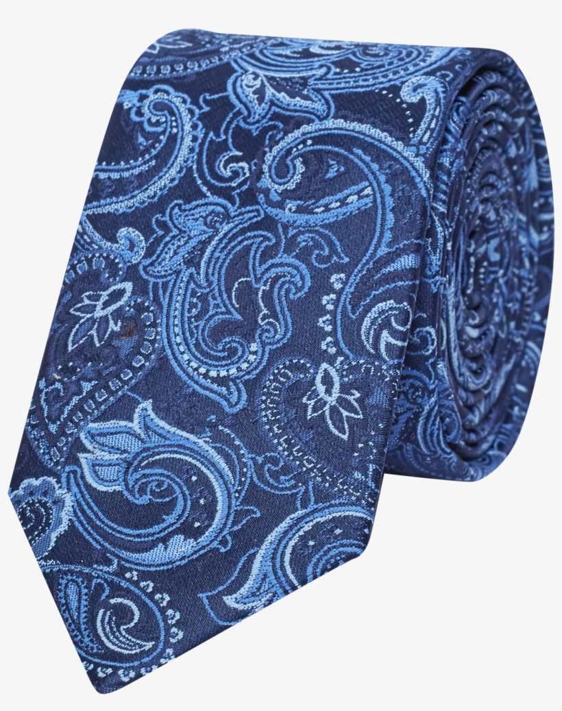Blue Paisley 6cm Tie - Paisley, transparent png download