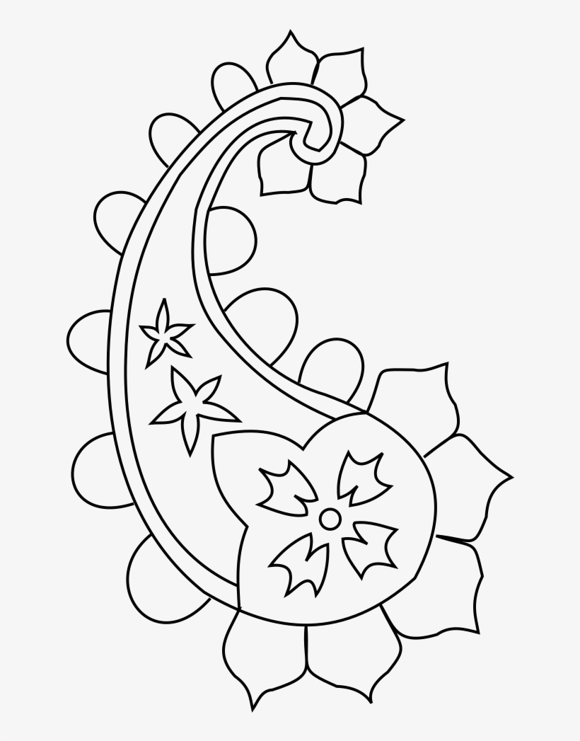 Paisley - Line Art, transparent png download
