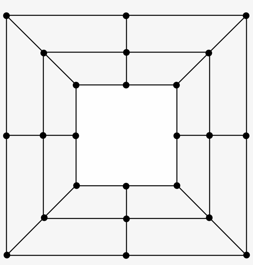 2404 X 2400 1 - Nine Men's Morris Print, transparent png download