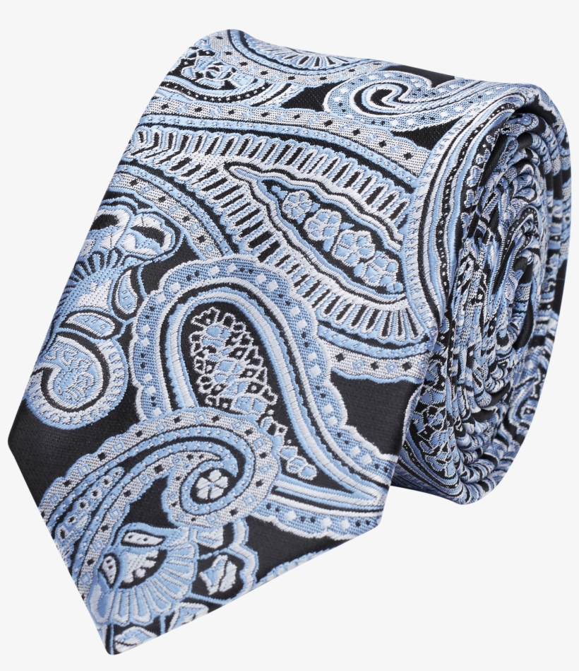 Dark Blue Big Paisley - Paisley, transparent png download