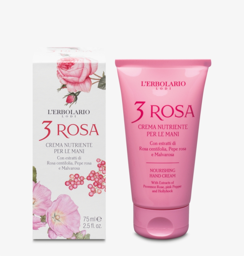 Crema Nutriente Per Le Mani 3 Rosa - 蕾 莉 歐 護 手 霜, transparent png download