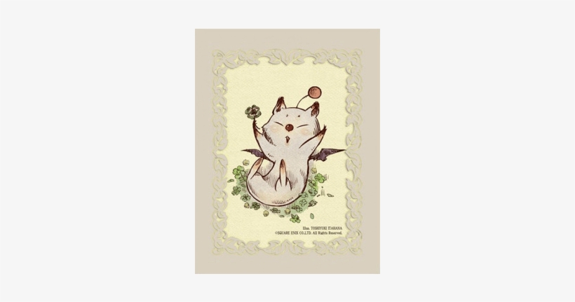 Final Fantasy Tcg Supplies Sleeves Moogle - Illustration, transparent png download