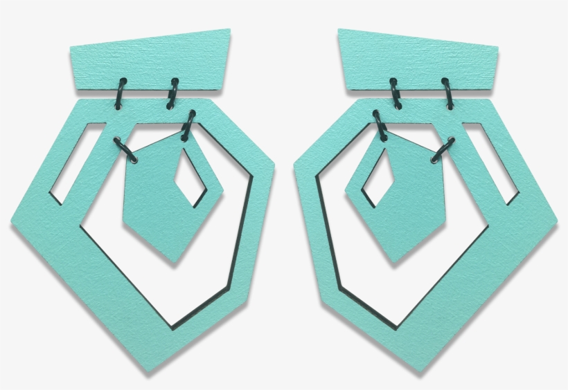Jewel Turquoise - Earrings, transparent png download
