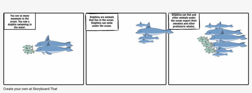 Dolphins - Cartoon, transparent png download