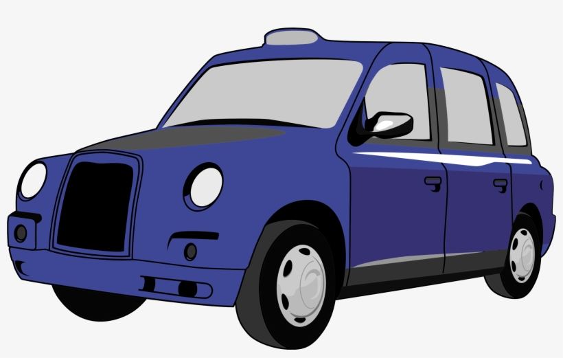 Transparent Stock Clipart London Taxi - Blue Taxi Png, transparent png download
