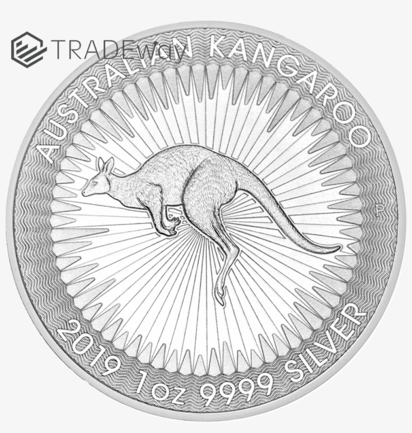Tw 2019 Silver Australian Kangaroo Reverse - One Ounce Kangaroo Silver Coin, transparent png download