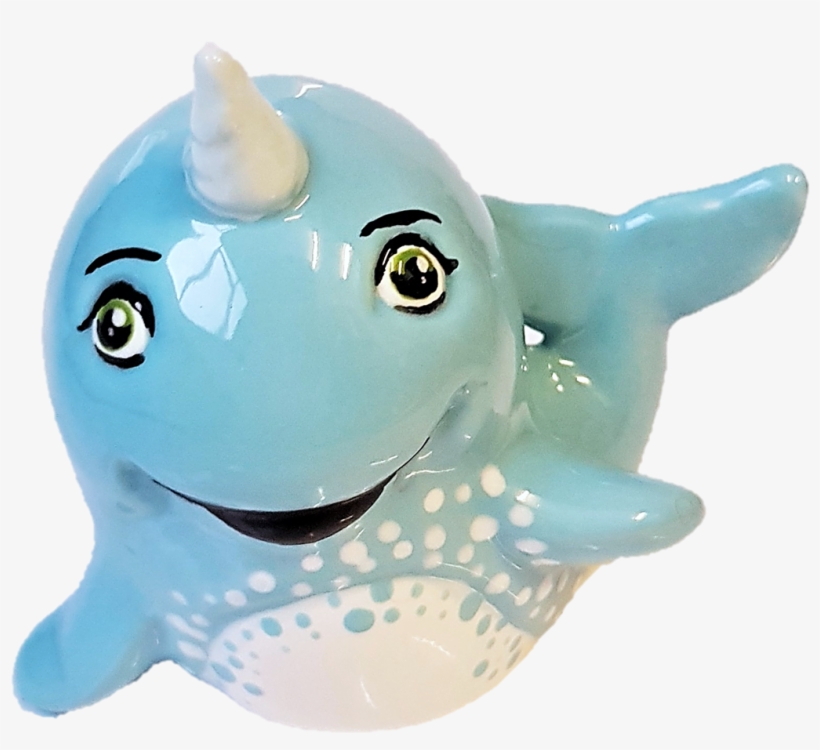 Narwhal Party Animal Bisque Ceramic Figure For Painting - Figurine, transparent png download