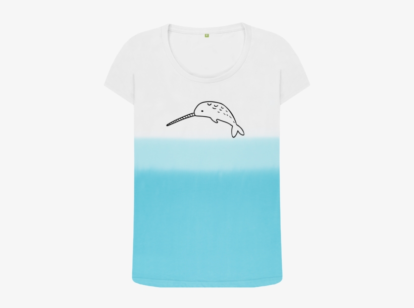 Blue Fade Narwhal Limited Edition Top - T-shirt, transparent png download