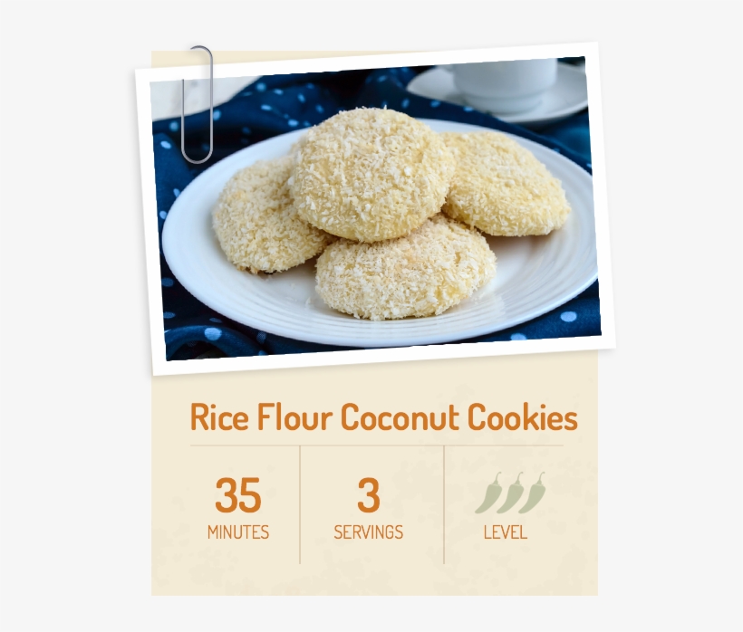 Rice Flour Cookies - Cookie, transparent png download