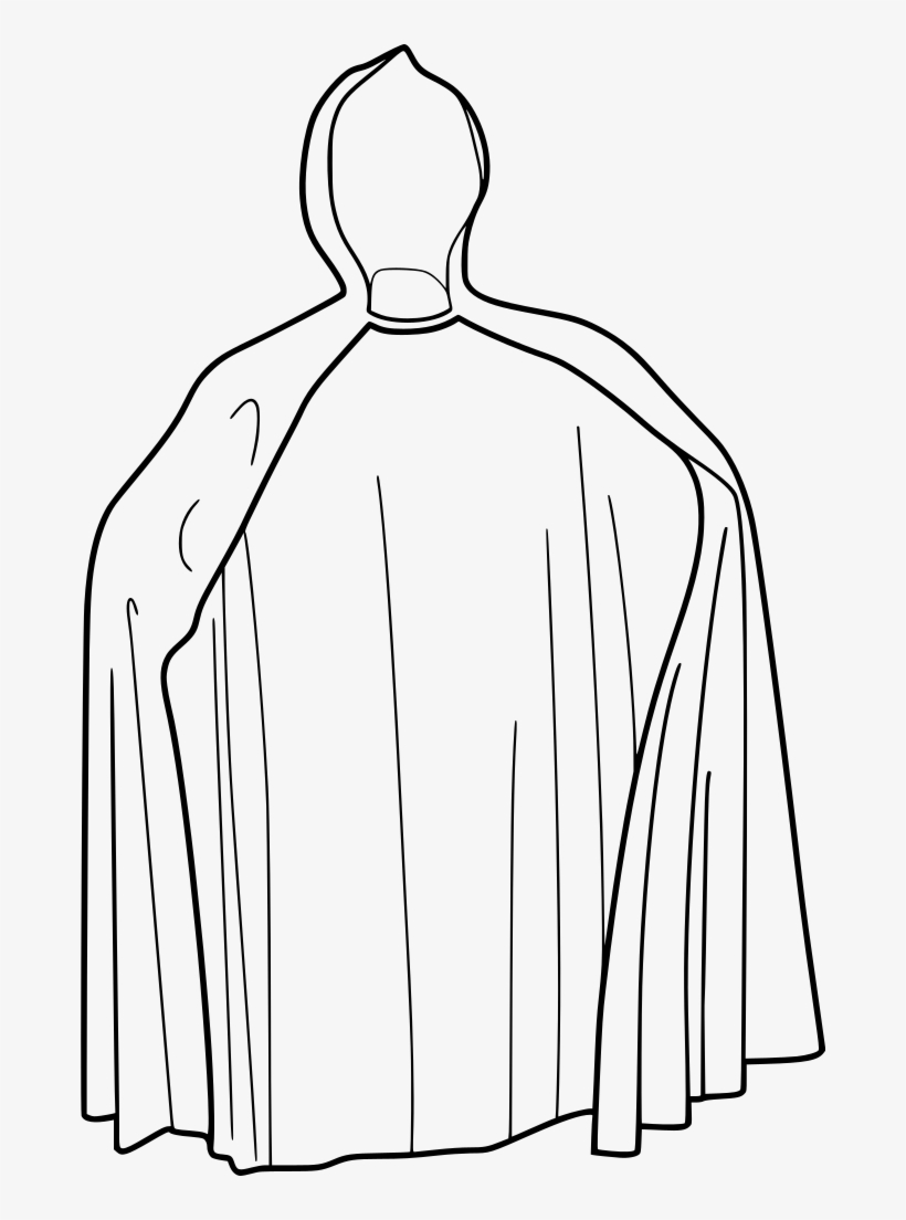 Clipart Library Cape Vector Cloth - Cape Black And White Clipart, transparent png download