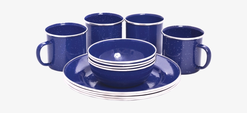 Enamel Crockery Set - Tableware, transparent png download