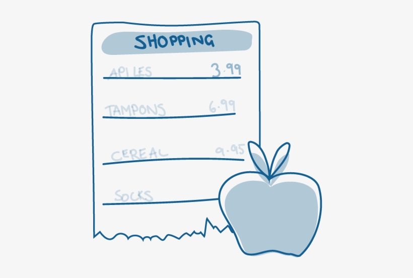 An Illustration Of Two Apples Sitting Next To A Paper - Apple, transparent png download