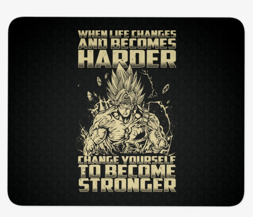 Super Saiyan Bardock Become Stronger Mouse Pad - Label, transparent png download