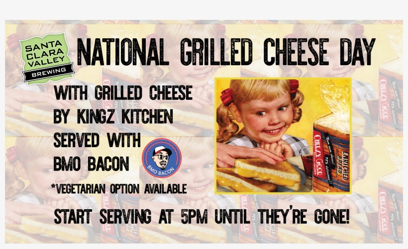 National Grilled Cheese Day @ Scvb - Vintage Ads, transparent png download